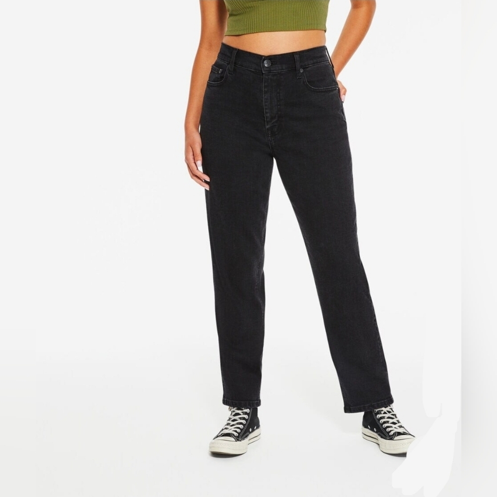 Size 00 Aeropostale Curvy Stretch Mom Jean Black